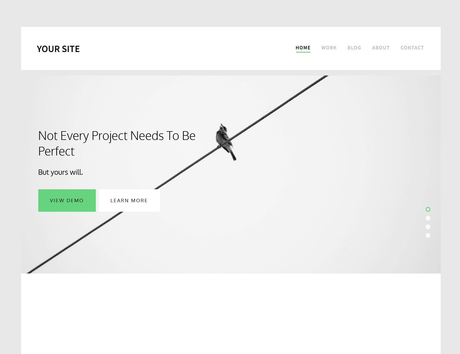 Portfolio or consulting website template